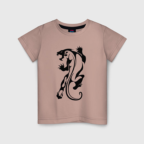 Детская футболка Tiger Tattoo Тигр Татуировка / Пыльно-розовый – фото 1