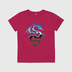 Детская футболка Хромированный дракон