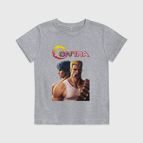 Детская футболка Bill & Lance Contra / Меланж – фото 1
