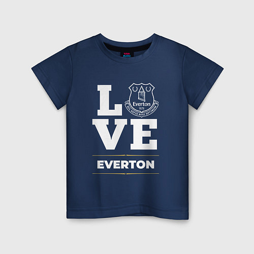 Детская футболка Everton Love Classic / Тёмно-синий – фото 1