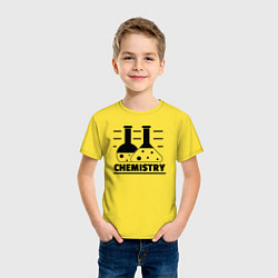 Футболка хлопковая детская CHEMISTRY химия, цвет: желтый — фото 2