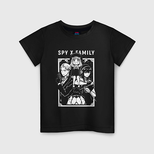 Детская футболка СЕМЬЯ ШПИОНА SPY X FAMILY ANIME / Черный – фото 1