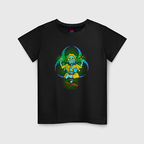 Детская футболка Радиохимический человекХИМИЯ-ПРОСТО / Черный – фото 1