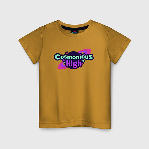 Детская футболка Cosmonious High Logo / Горчичный – фото 1