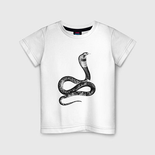 Детская футболка Кобра Cobra / Белый – фото 1