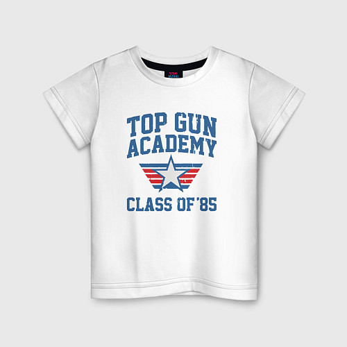 Детская футболка TOP GUN Academy Class of 85 / Белый – фото 1