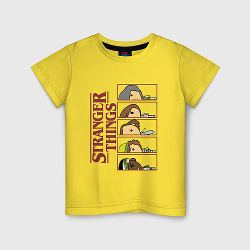 Детская футболка STRANGER THINGS FRIENDS / Желтый – фото 1