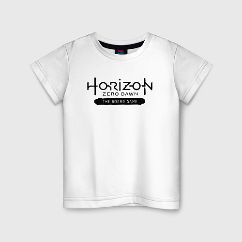 Детская футболка Horizon forbidden west - logo / Белый – фото 1