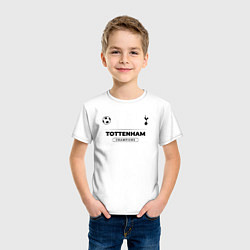Футболка хлопковая детская Tottenham Униформа Чемпионов, цвет: белый — фото 2