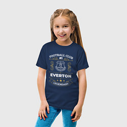 Футболка хлопковая детская Everton FC 1, цвет: тёмно-синий — фото 2