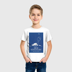 Футболка хлопковая детская High Adventure Винтажная реклама, цвет: белый — фото 2