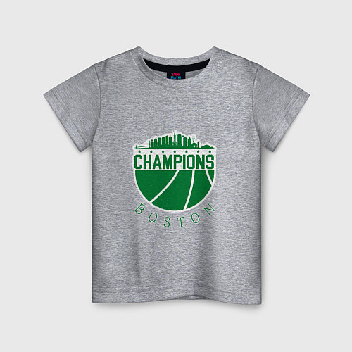 Детская футболка Champions - Boston / Меланж – фото 1