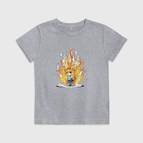 Детская футболка Retsuko Its Fine Aggretsuko / Меланж – фото 1