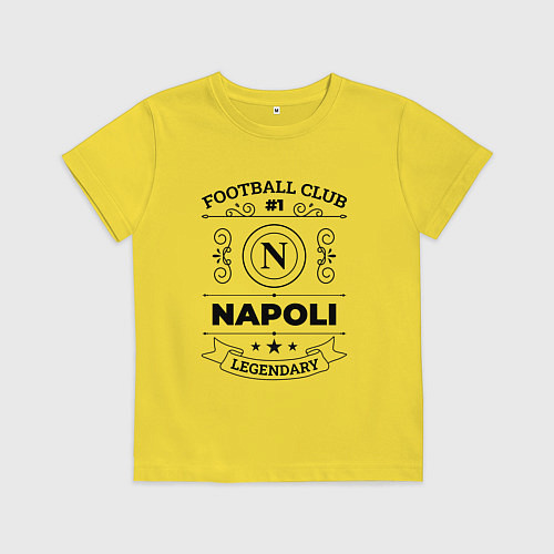 Детская футболка Napoli: Football Club Number 1 Legendary / Желтый – фото 1