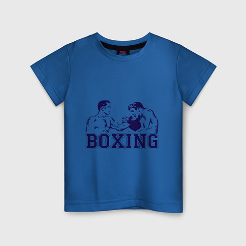 Детская футболка Бокс Boxing is cool / Синий – фото 1
