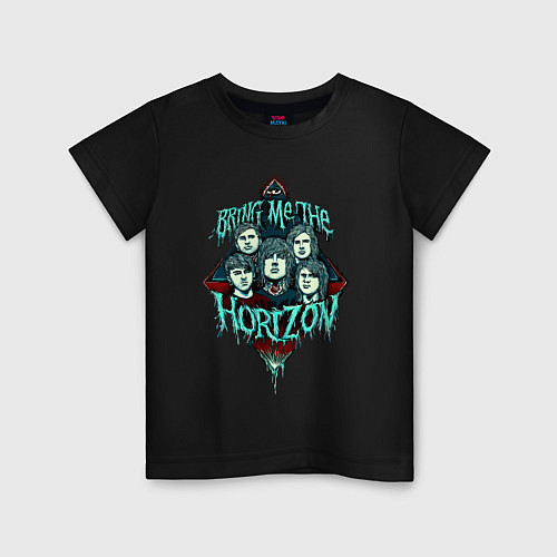 Детская футболка Bring Me the Horizon, постер / Черный – фото 1