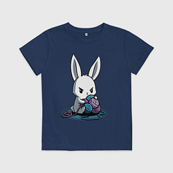Детская футболка Зайчонок обнял клубки The bunny hugged the balls