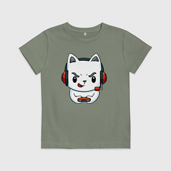 Детская футболка Кот игроман The cat is a gambler