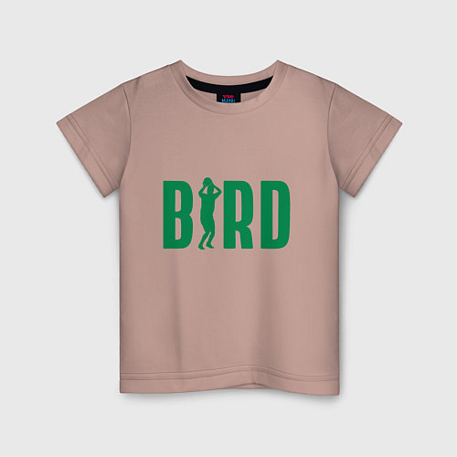 Детская футболка Bird -Boston / Пыльно-розовый – фото 1