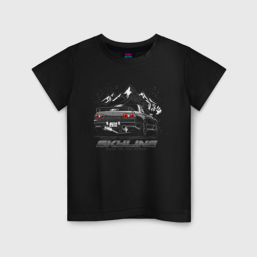 Детская футболка Nissan Skyline Скайлайн / Черный – фото 1