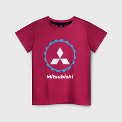 Футболка хлопковая детская Mitsubishi в стиле Top Gear, цвет: маджента