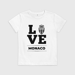 Футболка хлопковая детская Monaco Love Классика, цвет: белый