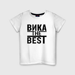 Футболка хлопковая детская ВИКА THE BEST, цвет: белый