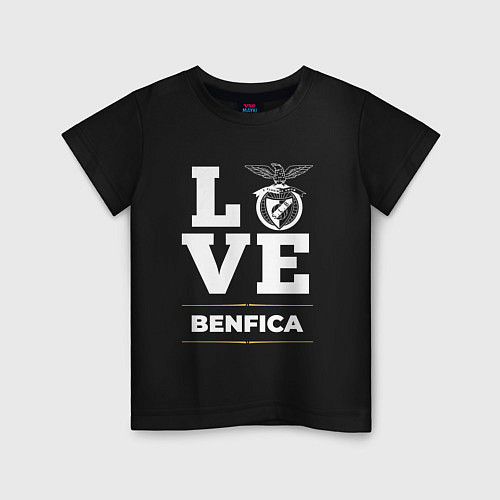 Детская футболка Benfica Love Classic / Черный – фото 1