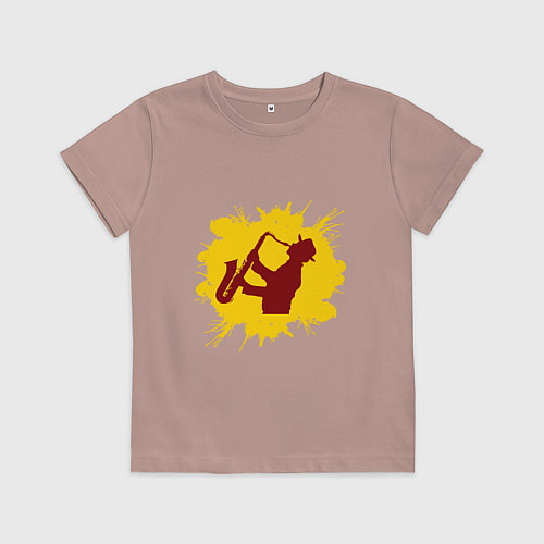 Детская футболка Soul Jazz / Пыльно-розовый – фото 1