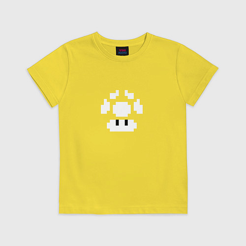 Детская футболка Супергриб Гриб жизни из Марио / Желтый – фото 1