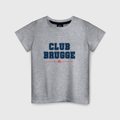 Детская футболка Club Brugge FC Classic / Меланж – фото 1