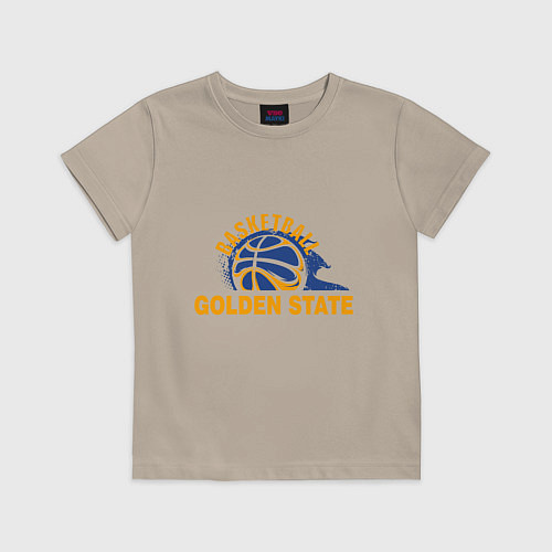 Детская футболка Golden State Basketball / Миндальный – фото 1