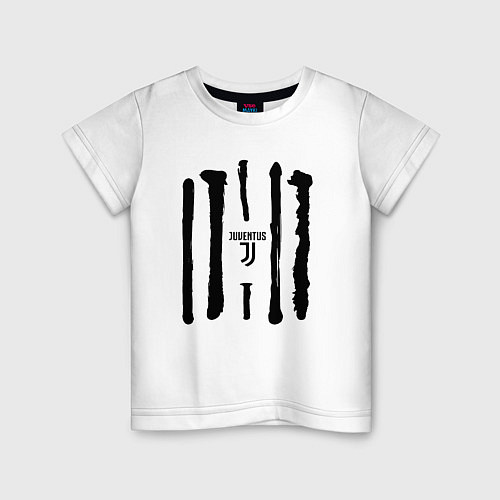 Детская футболка Juventus - Drawing paint 2022 / Белый – фото 1