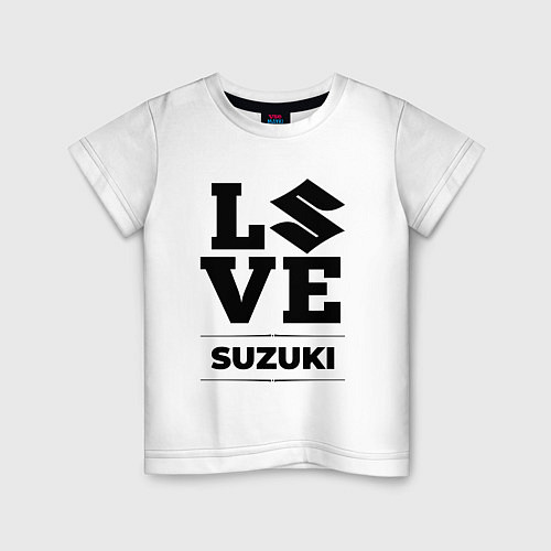 Детская футболка Suzuki Love Classic / Белый – фото 1