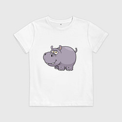 Детская футболка Милый Бегемот