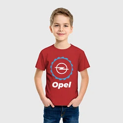 Футболка хлопковая детская Opel в стиле Top Gear, цвет: красный — фото 2