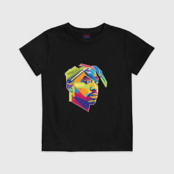 Футболка хлопковая детская 2PAC Style, цвет: черный