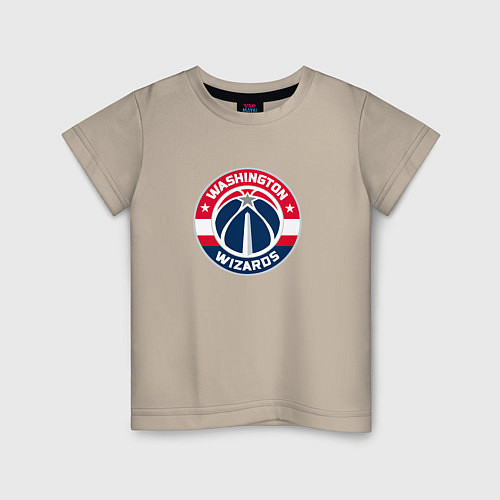 Детская футболка Вашингтон Уизардс NBA / Миндальный – фото 1