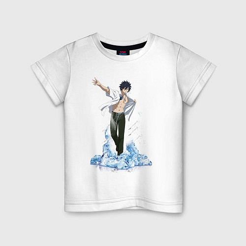 Детская футболка Грей на льду / Белый – фото 1