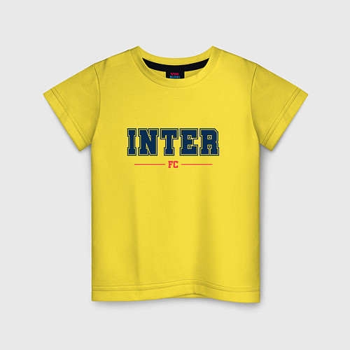 Детская футболка Inter FC Classic / Желтый – фото 1