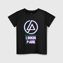 Футболка хлопковая детская Linkin Park Glitch Rock, цвет: черный