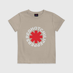 Футболка хлопковая детская Peppers - Logo, цвет: миндальный
