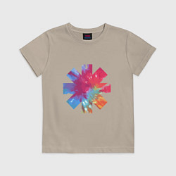 Футболка хлопковая детская RHCP Color, цвет: миндальный