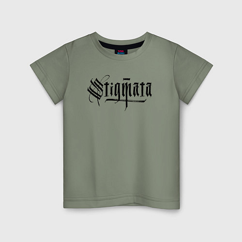 Детская футболка Stigmata логотип / Авокадо – фото 1