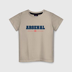 Футболка хлопковая детская Arsenal FC Classic, цвет: миндальный