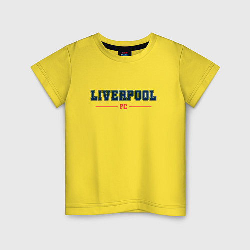 Детская футболка Liverpool FC Classic / Желтый – фото 1