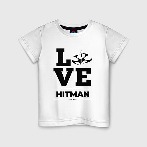 Детская футболка Hitman Love Classic / Белый – фото 1