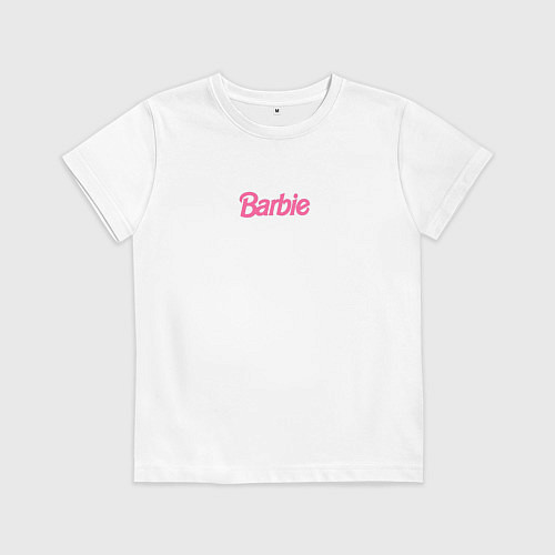 Детская футболка Barbie mini logo / Белый – фото 1