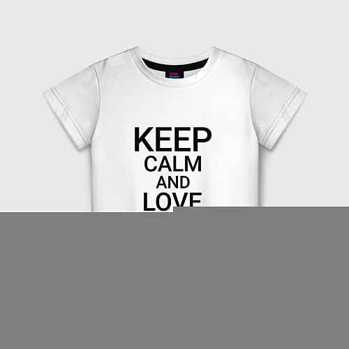 Детская футболка Keep calm Timashevsk Тимашевск / Белый – фото 1