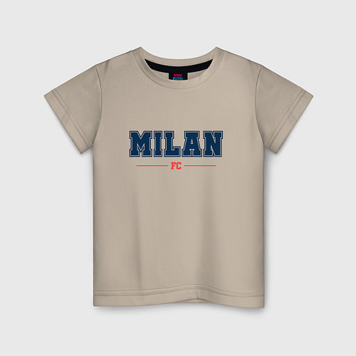 Детская футболка Milan FC Classic / Миндальный – фото 1